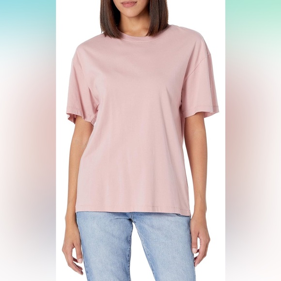 NWT The Drop Women's Lydia Short-Sleeve Loose Drop-Shoulder Jersey T-Shirt - Picture 1 of 7